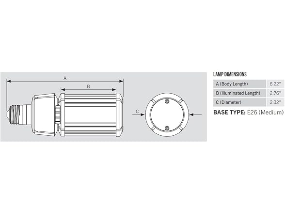 KEYSTONE 13471 - KT-LED18PSHID-E26-8CSB-