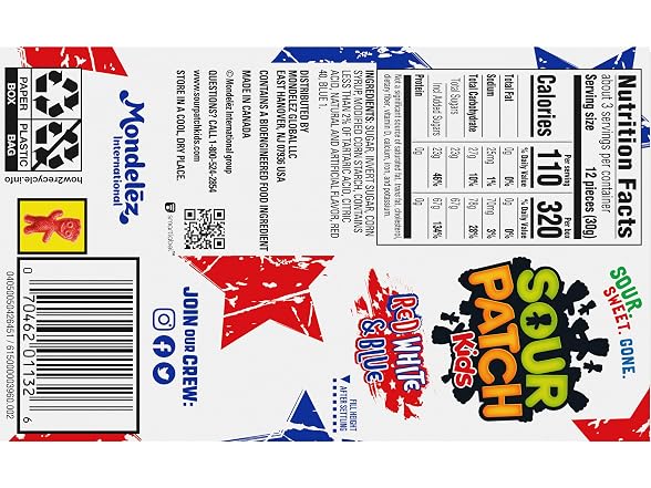 Sour Patch Kids | Red White & Blue