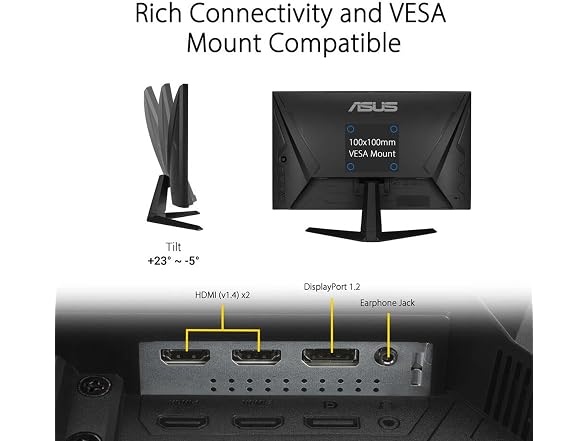 ASUS TUF Gaming VG247QY1A- 23.8”  Gaming Monitor
