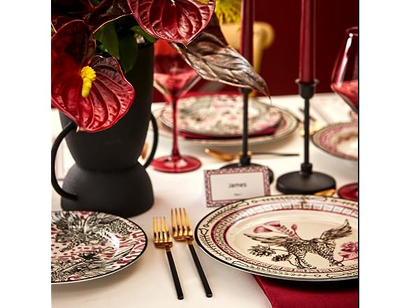 Marchesa Serengeti 4-Piece Dinner Plate Set Porcelain