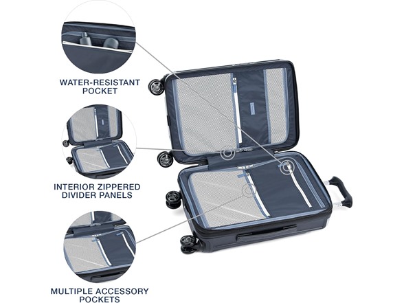 Travelpro Platinum Elite Hardside 20" Carry On w/ Laptop Pocket