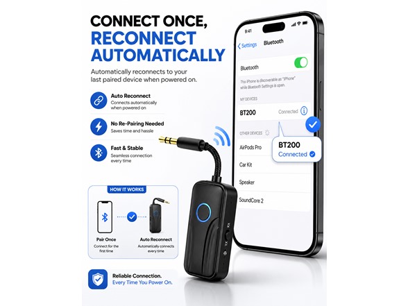 Bluetooth 6.0 Transmitter Receiver