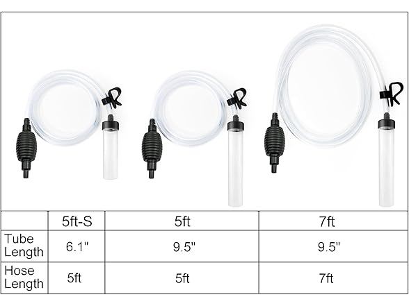5ft Aquarium Siphon Vacuum Cleaner