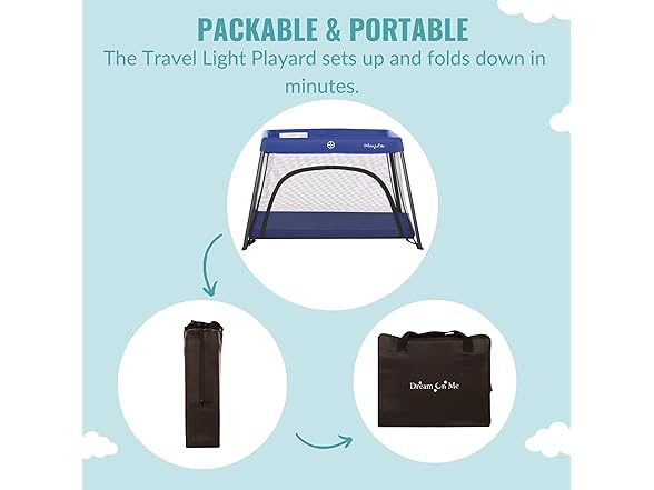Dream On Me Travel Light Playard