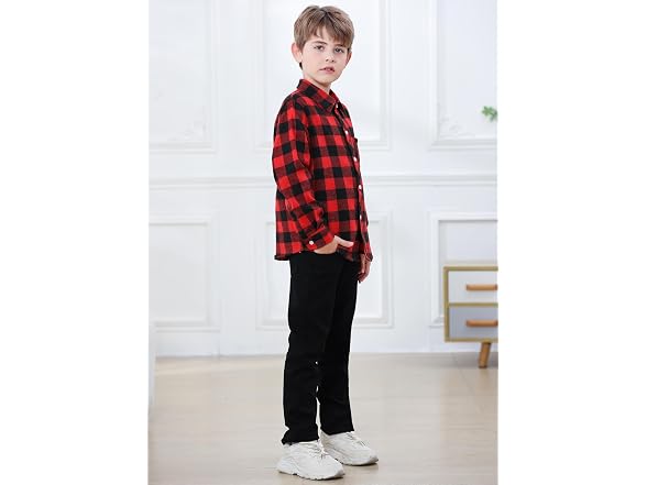 Sangtree Boys (7-8 Years) Flannel Long Down Shirts