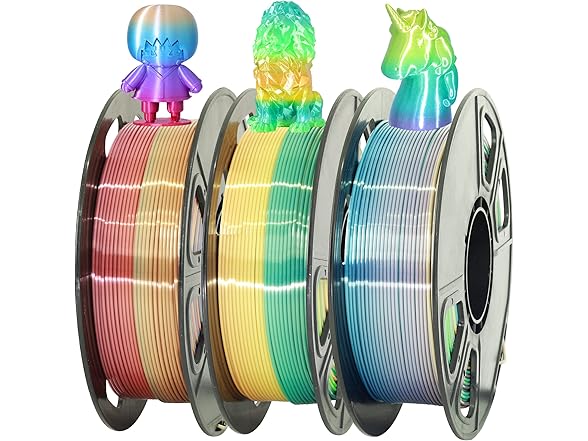 MIKA3D 1.75mm Silk Fast Color Change Rainbow