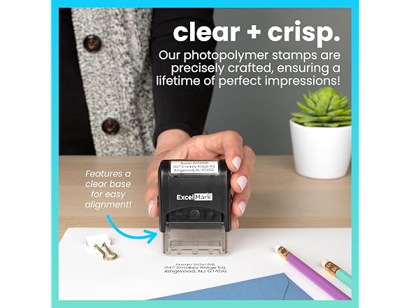 ExcelMark Custom Stamp – Clear & Crisp M