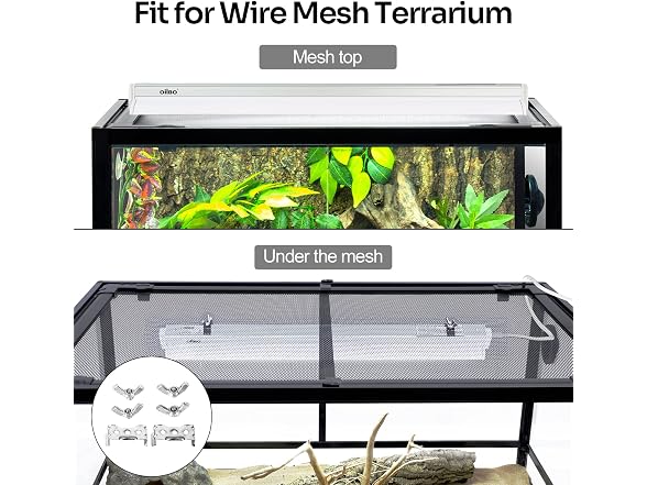 T5 HO Reptile Light Fixture UVB Lighting Combo Kit