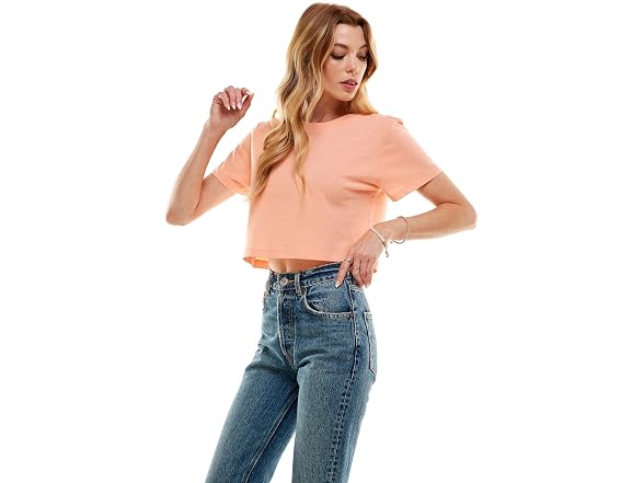 Loving People Women (S) 100% Cotton Crop T-Shirt