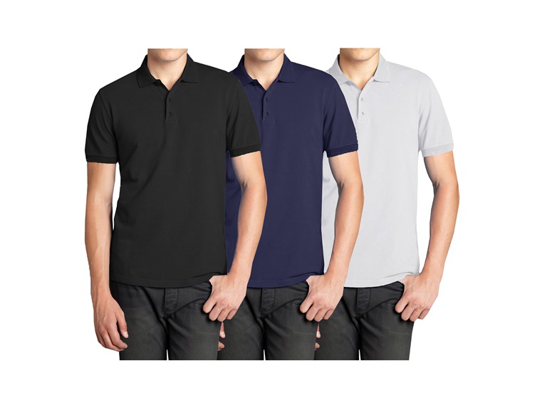Men's 3-Pack Short Sleeve Pique Polo 