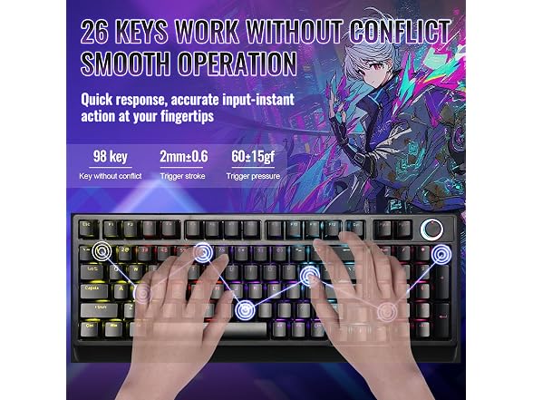 Gegago Mechanical Gaming Keyboard 98Key