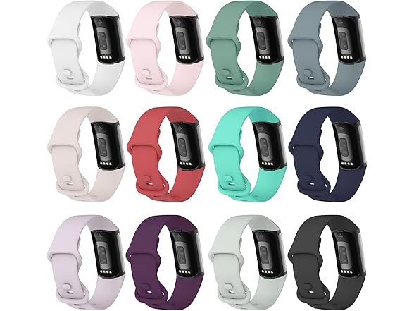 EEweca Silicone Bands for Fitbit Charge5