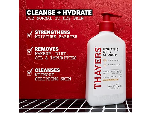 Thayers Milky Hydrating Face Cleanser with Snow