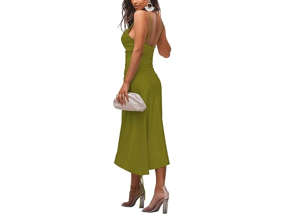 Lyaner Women (S) Satin Spaghetti Straps Dresses