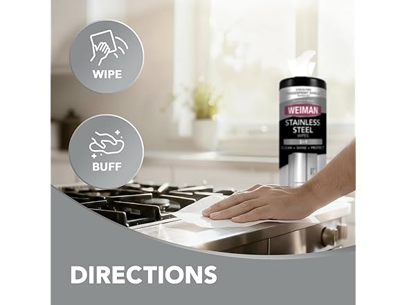 Weiman Stainless Wipes 30ct
