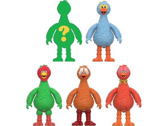 Super7 Sesame Street Big Birds Blind Box Flat - (12 Pack)