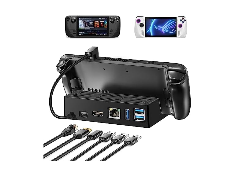 TIAMUTON 6-in-1 Steam Deck Dock w/HDMI 4K