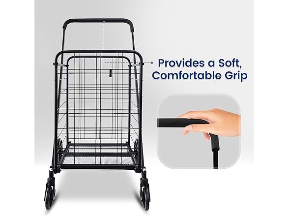 SereneLife XL Folding Utility Cart