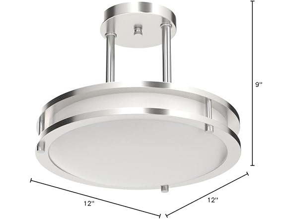 Light Blue USA Semi Flush Mount Ceiling Fixture