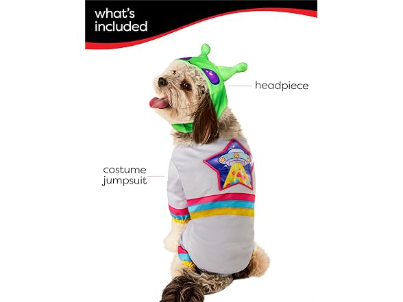 Rubies Alien Pet Costume for Dogs or Cats, XL