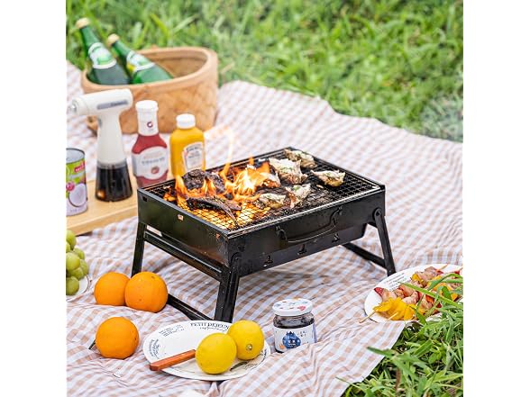 Gardenised Portable Charcoal Grill