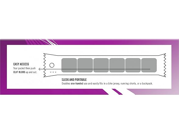 18CT CLIF BLOKS - Mountain Berry Flavor - Energy Chews