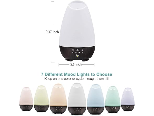 HealthSmart 500ML Essential Oil Diffuser
