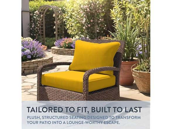 California Umbrella Deep Seat Cushion, 24"x48" - Gallery 2