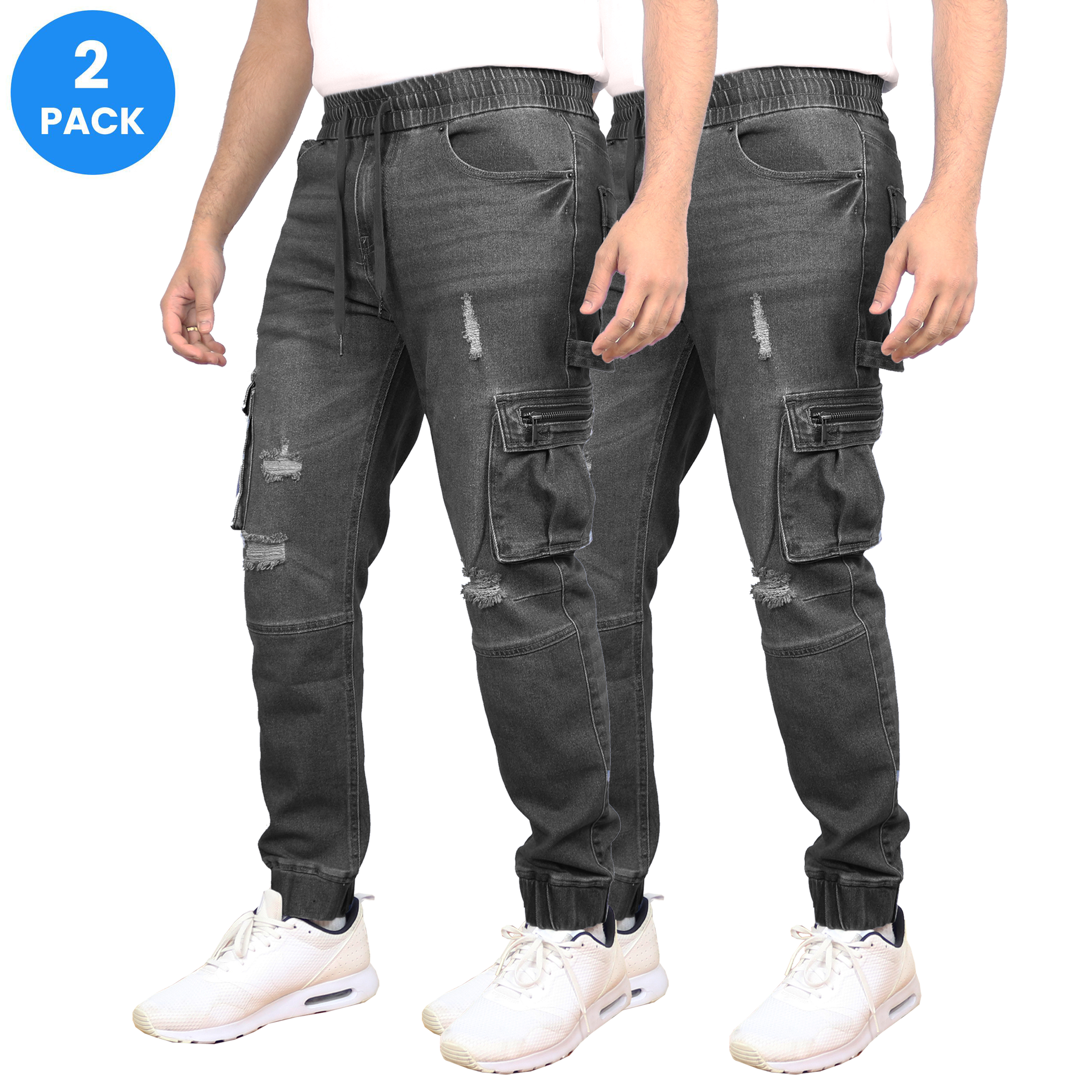 Men's Stretch Cargo Jean Jogger (S-3XL) - Gallery 30