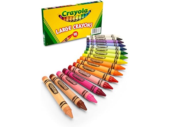 Crayola Large Crayons - 16-Per Box