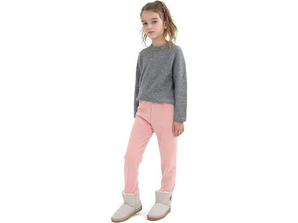 Cooraby Girls (4-5T) Cotton Fleece Lined Tights