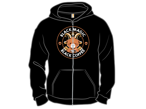 Black Magic Black Coffee Funny Baphomet