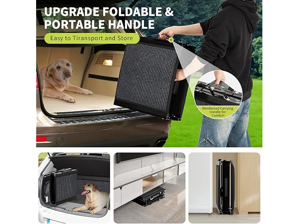 Fectiontool Dog Ramp for Car – 63" x 20"