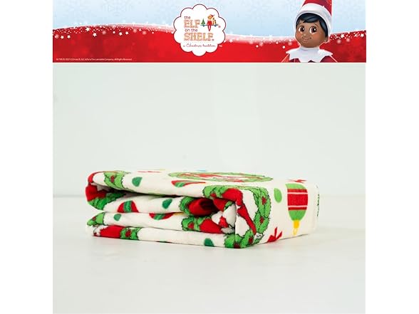 Franco Elf On The Shelf Holiday Christmas Throw