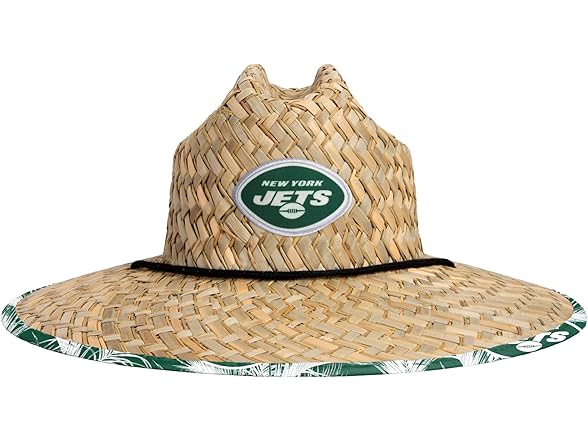 NEW YORK JETS Floral Straw Hat