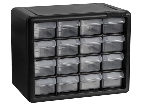 Akro-Mils 16-Drawer Plastic Drawer Storage Cabinet for Gar