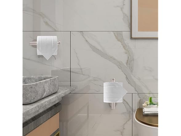 Non Perforated Toilet Paper Holder for bathrooms a