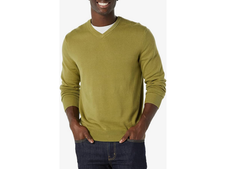 Amazon Essentials Men's V-Neck Pullover Sweater