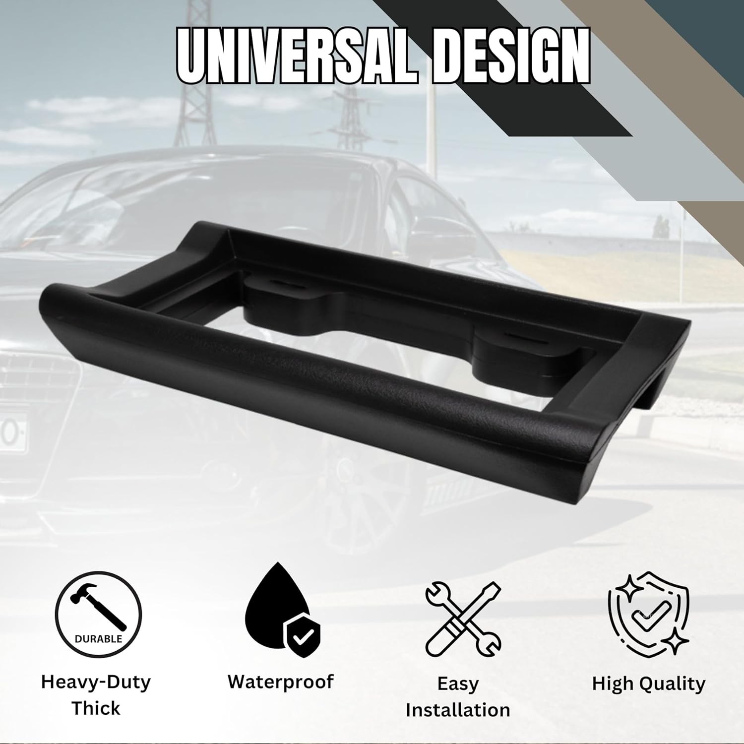 Zone Tech License Plate Bumper Guard - Gallery 7