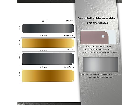 Door Protector Dog Scratch 6x22 Bronz