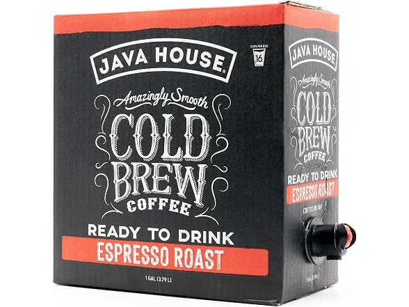 Java House Dark Roast Liquid Cold Brew Coffee