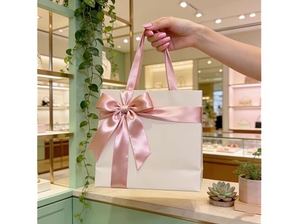 Pink Satin Ribbon 1"x4 Rolls Gift Wrap