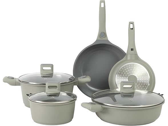 Sur La Table Kitchen Essentials 13 Piece Detachable Handle Pots and Pans