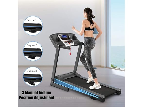 GYMAX Folding Treadmill, Electric