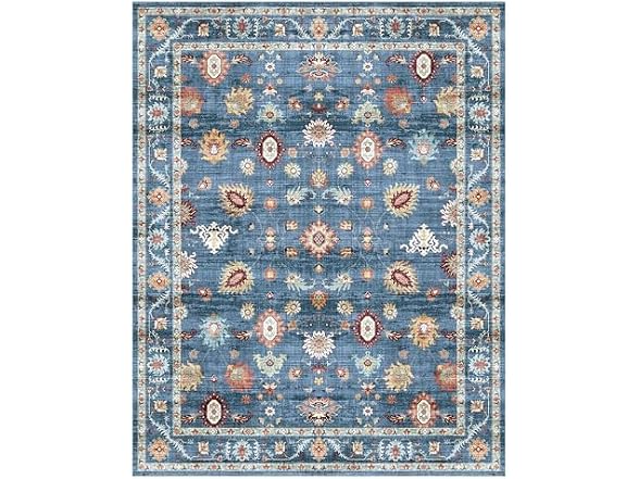 Gertmenian Washable Rug 8x10 Casper Blue