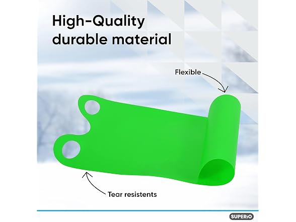 Superio Snow Slider Mat 36" (Green), 12 Pack