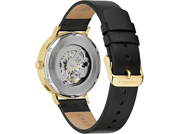 Caravelle by Bulova Men's Classic Automatic Gold Tone Stainless Steel Watch, Style: 44A121 (Open Box)