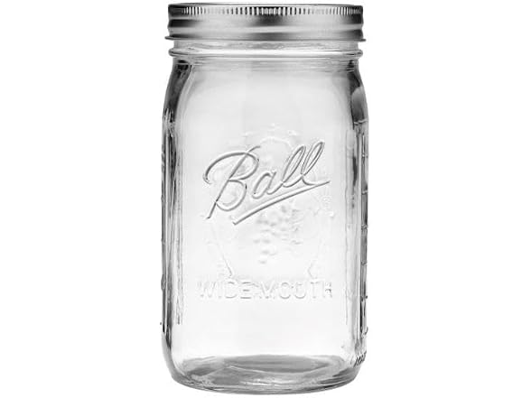 Ball - 32oz Wide Mouth Jars with Lids & Bands 12 Pack Jars