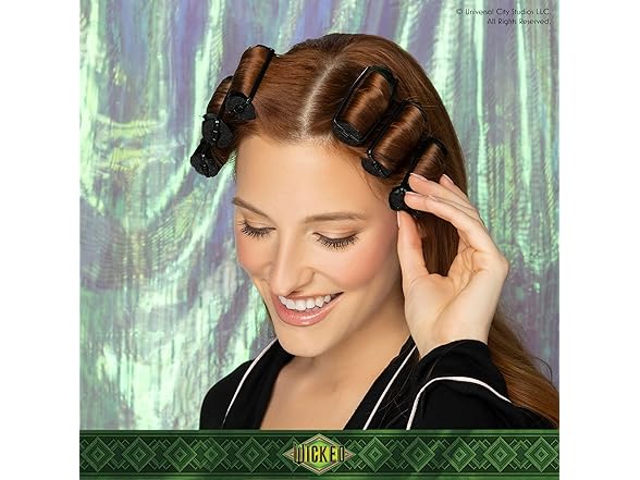 Wicked Elphaba 6PK Satin Rollers - hair rollers