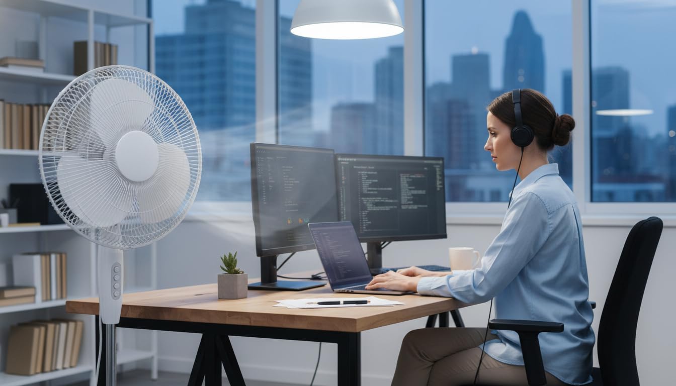 J&V Textiles 16" Oscillating Fan with Remote - Gallery 12